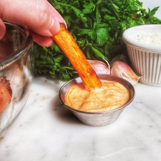 Garlic Parmesan Carrot Fries