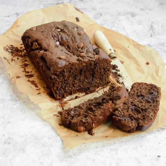 Double Choc Protein Banana Cake