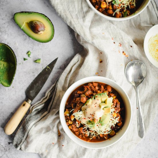 One Pot Vegan Chilli