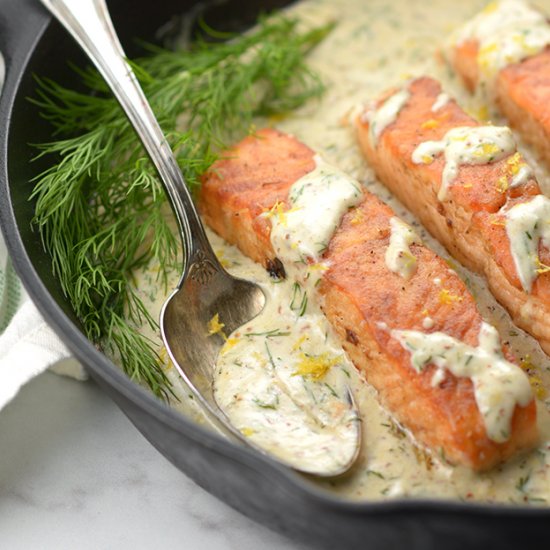 Creamy Lemon Dill Salmon