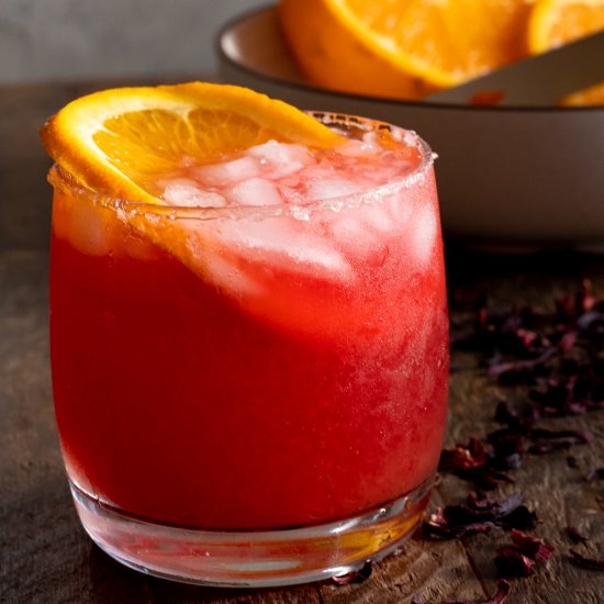 Orange Hibiscus Margarita