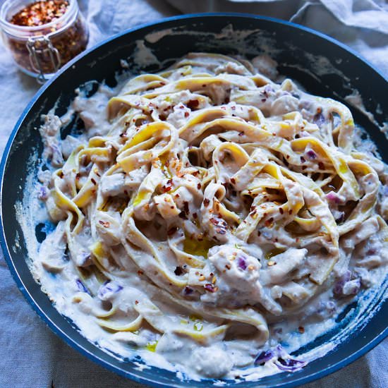 Vegan Creamy Mushroom Pasta