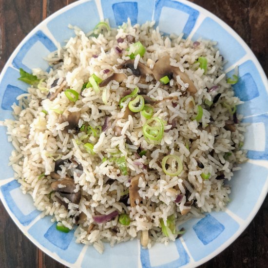 Mushroom butter rice