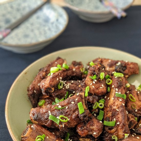 Chinese red braised ribs