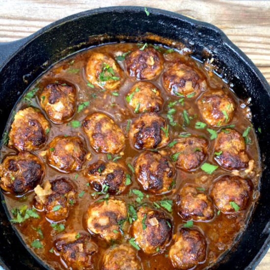 Easy Salisbury Steak Meatballs