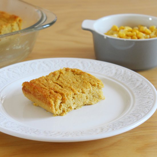 Flourless sweet corn cake