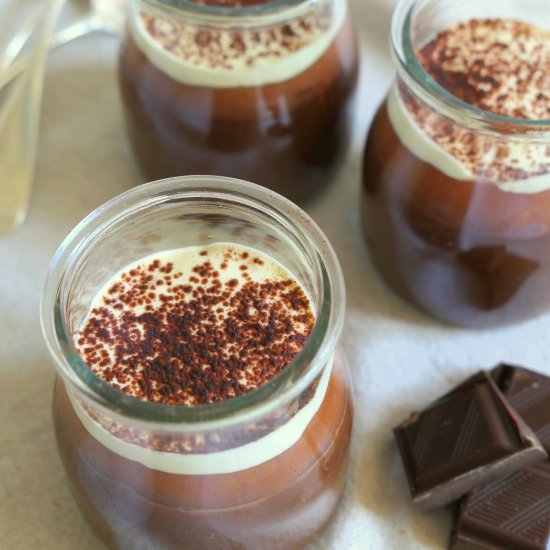 Swiss Dark Chocolate Pots