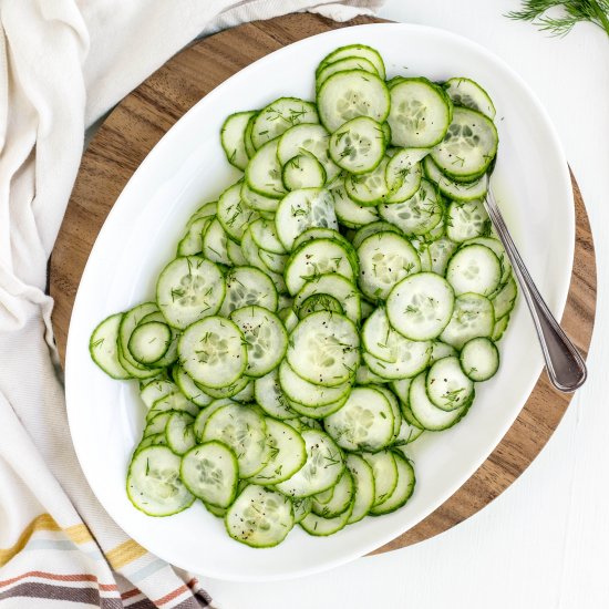 simple vegan cucumber salad