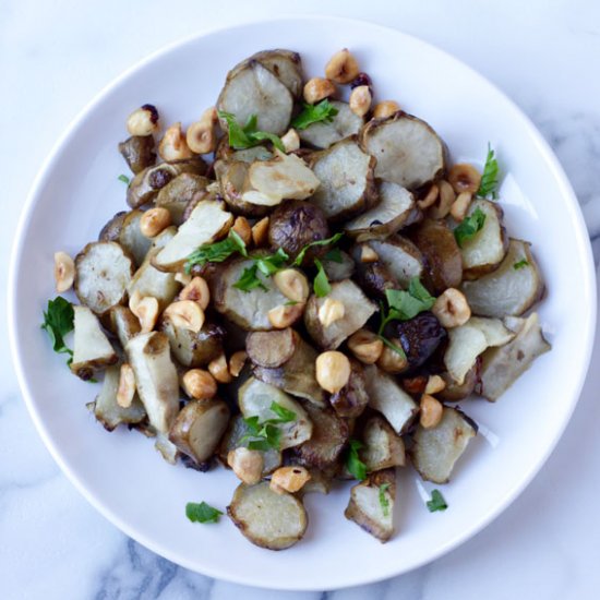 Roasted Sunchokes with Hazelnuts