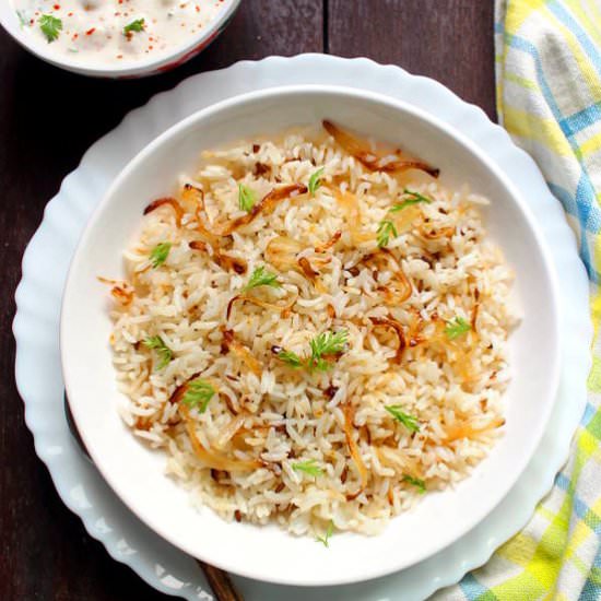 Onion Rice / Onion Pulao