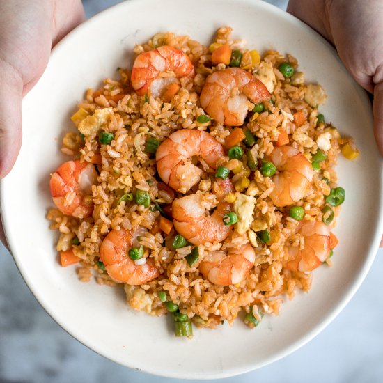 10-Minute Seafood Fried Rice