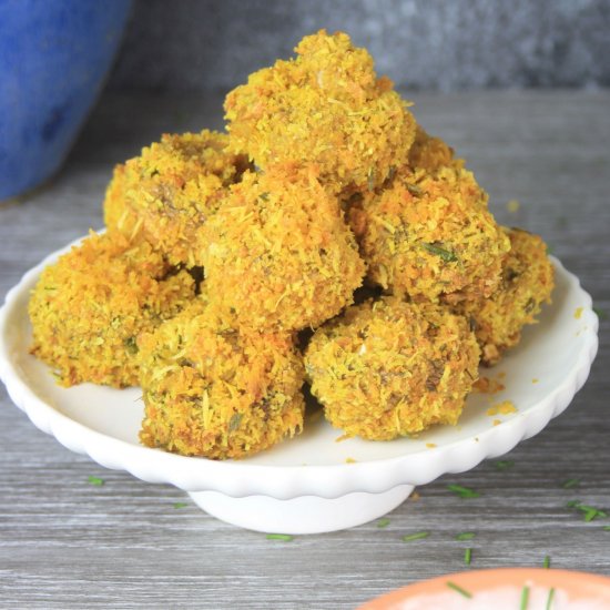 Garlic Mushrooms in Parmesan Panko