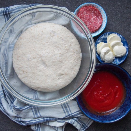 Sourdough pizza dough