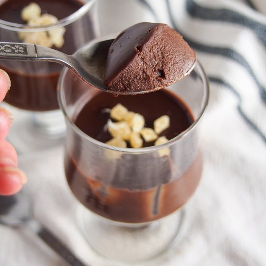 No bake chocolate custard