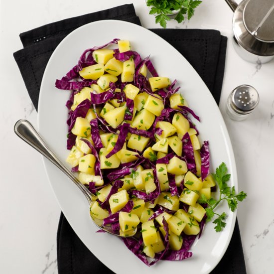 Red Cabbage and Potato Salad