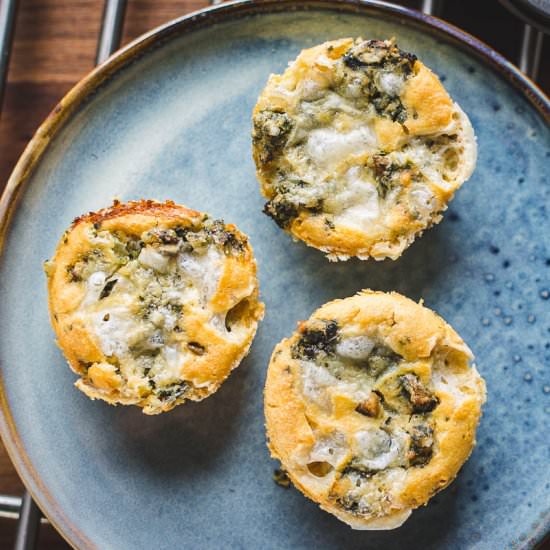 Chickpea flour omelet muffins