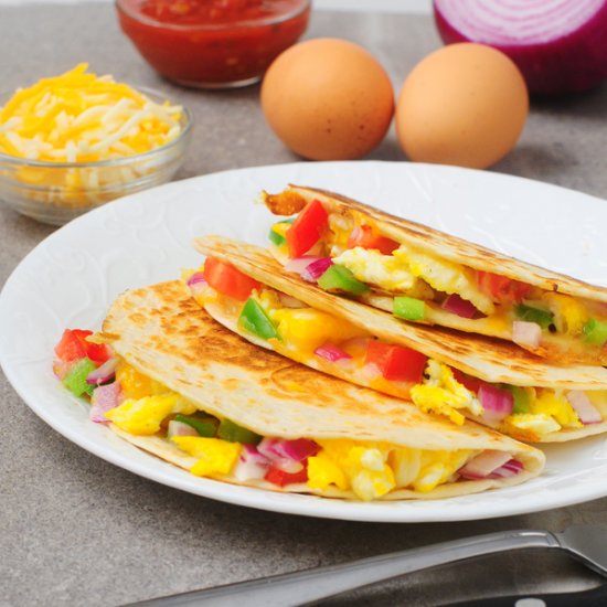 Veggie Breakfast Quesadillas