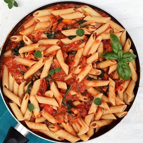 lentils pasta