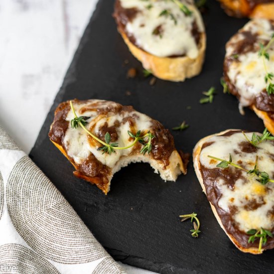 French Onion Crostini