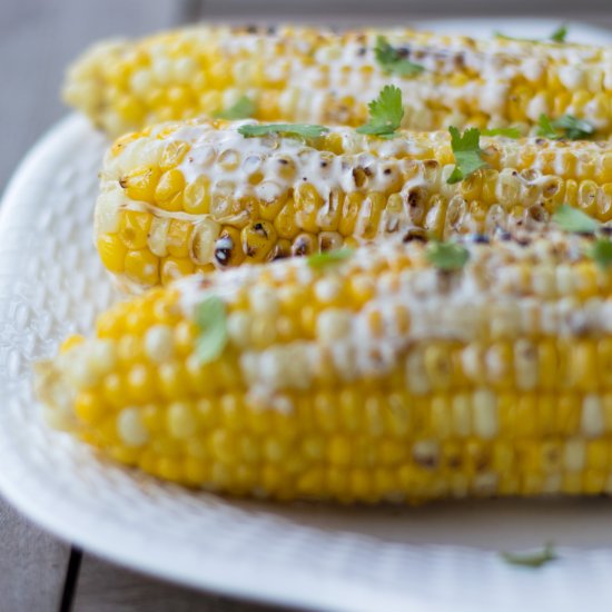 Grilled Mexican Street Corn