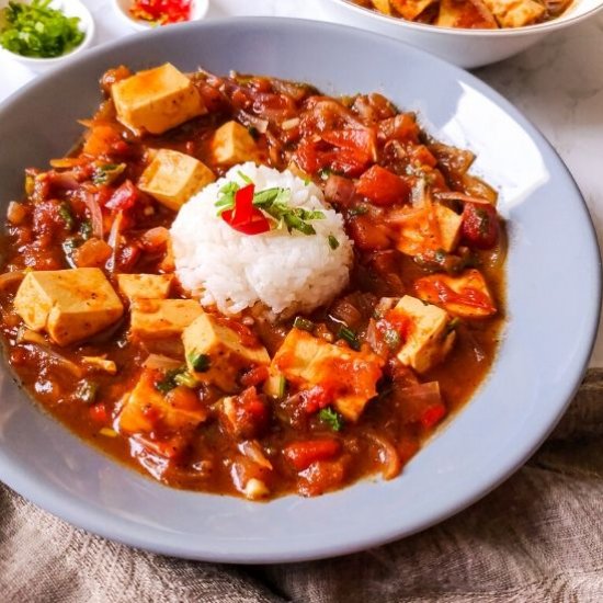 Vietnamese tofu in tomato sauce