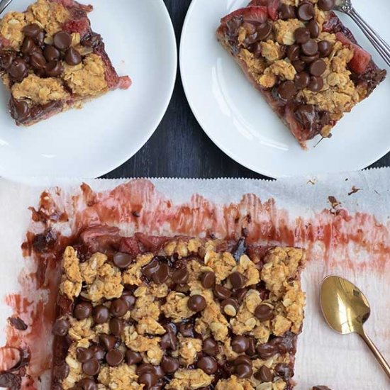 GF Strawberry Oatmeal Bars