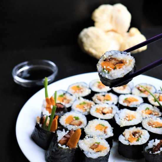 Lion’s Mane Mushroom Sushi