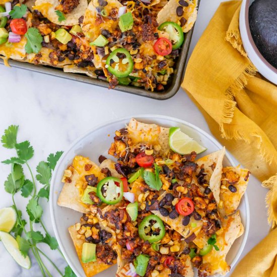 Loaded Vegetarian Nachos