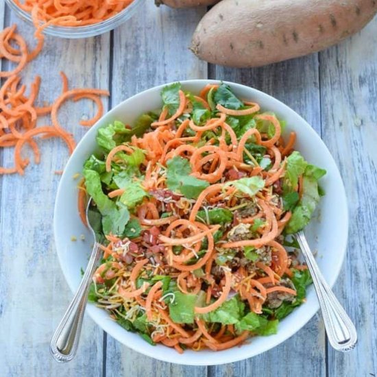 Sweet Potato Noodle Taco Salad