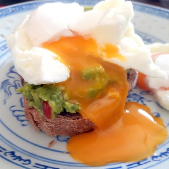 Poached Eggs on Avocado Toast