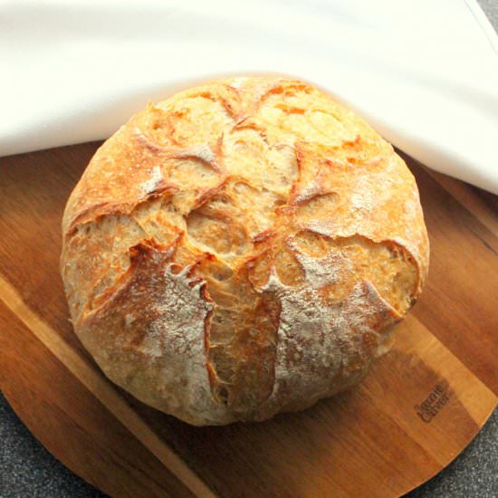 Sourdough No-Knead Bread