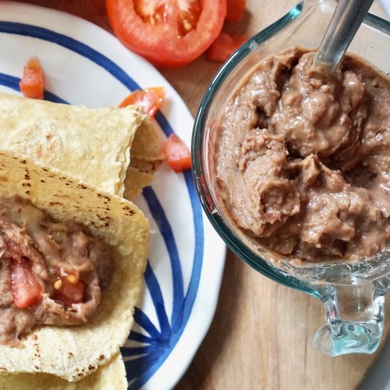 the Best homemade Refried Beans