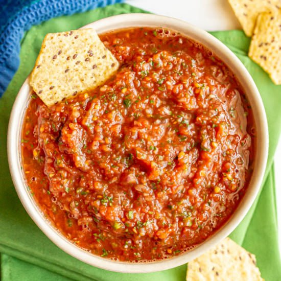 Homemade salsa