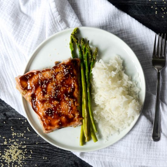 Healthy Baked Teriyaki Salmon