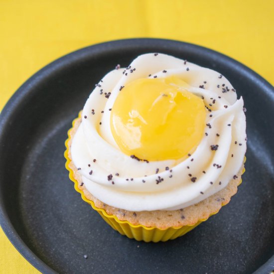 Lemon Poppyseed “Egg” Cupcakes