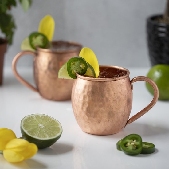 Spicy Jalapeno Mule Mocktail