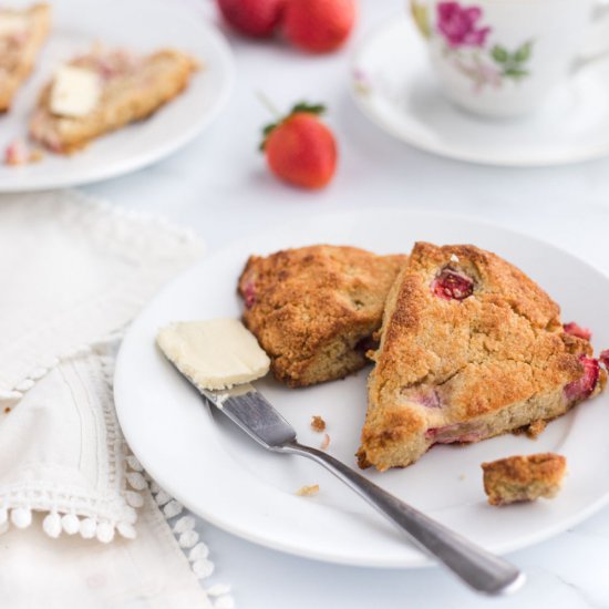 Strawberry Scones (Keto & GF)