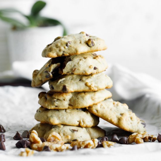 Banana Chocolate Chip Cookies