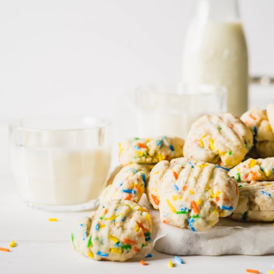 Vegan Funfetti Sugar Cookies