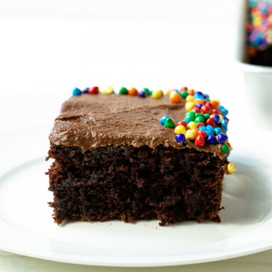 Mexican Chocolate Sheet Cake