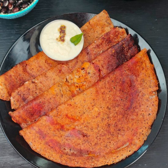 Instant Black Beans Dosa Recipe