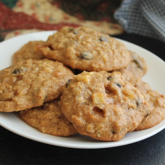 Oatmeal Caramel Apple Cookies