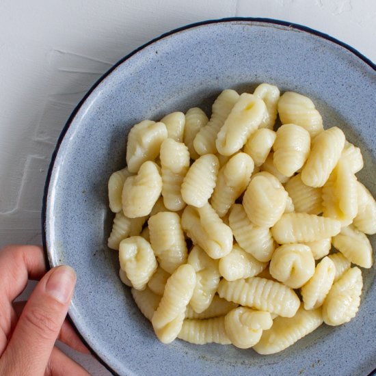 Plump vegan gnocchi