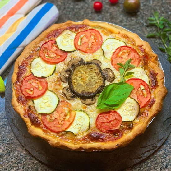 A Healthy French Pizza Tart