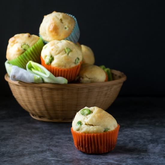 Bean boards, pancetta muffin