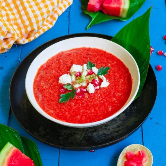 Spicy Watermelon Gazpacho