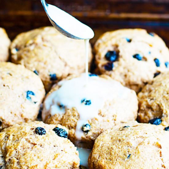 Sweet Blueberry Breakfast Biscuits