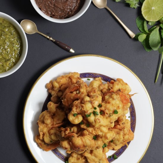 Cauliflower and Sweet Potato Pakora