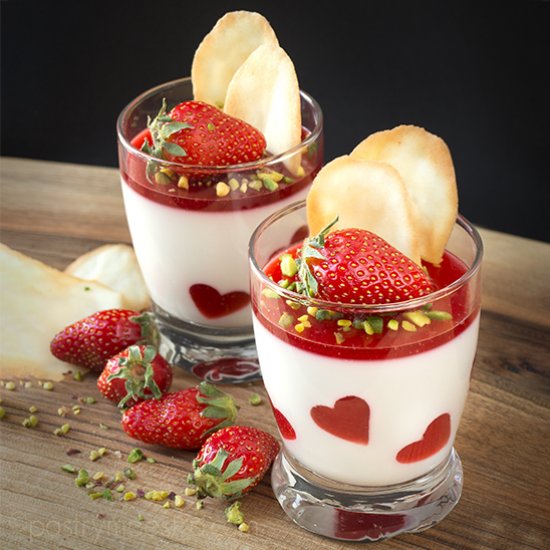 Strawberry Panna Cotta