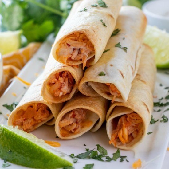 Baked Chicken Flautas